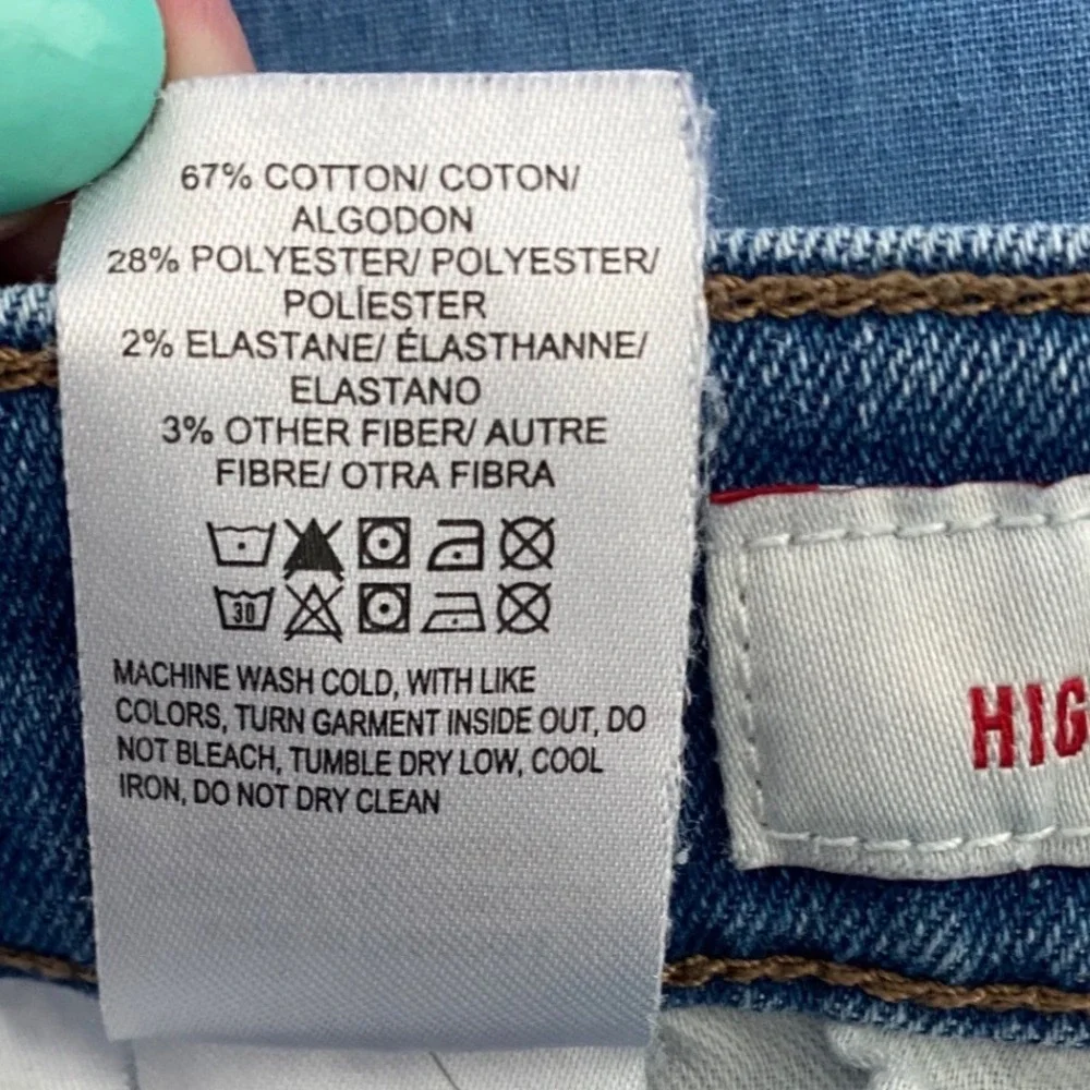 Lucky Brand Stevie High Rise Flare Jeans Womens 12/31R Blue Distressed Denim - Picture 7 of 11